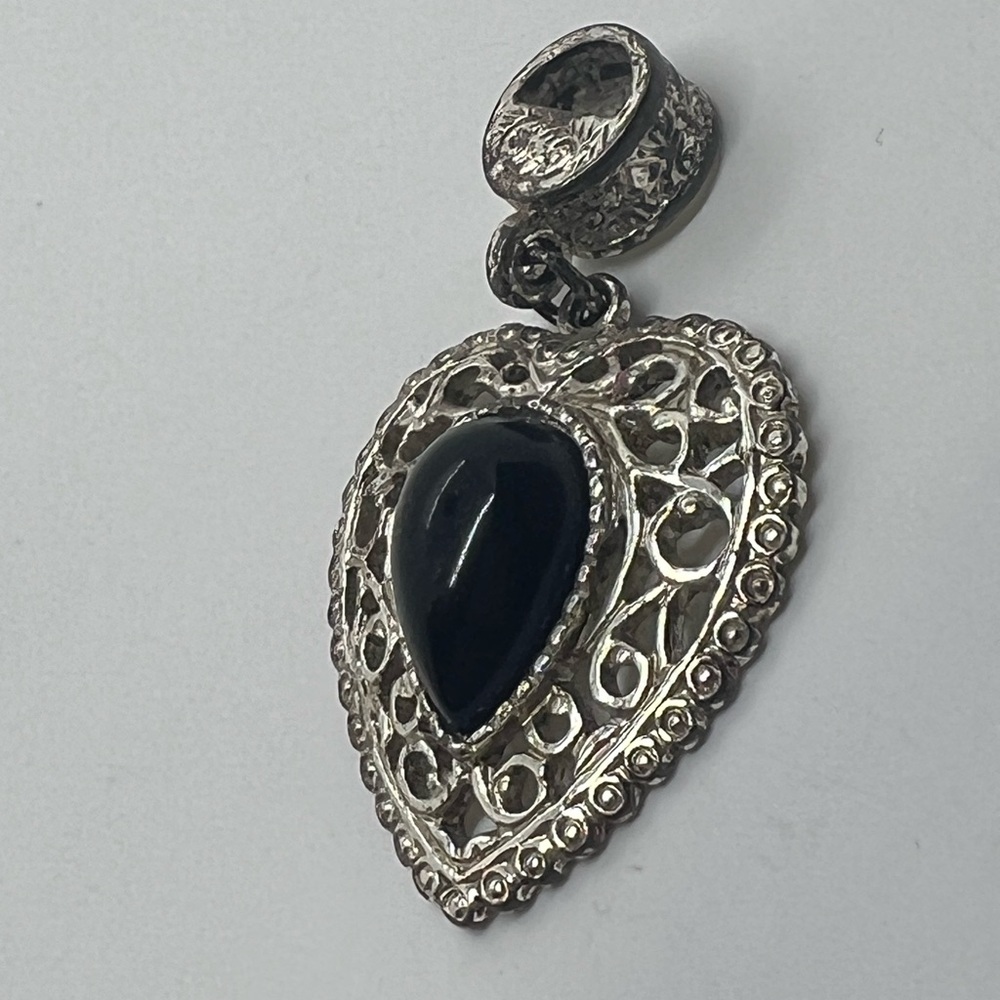 Vintage Filagree Heart Pendant